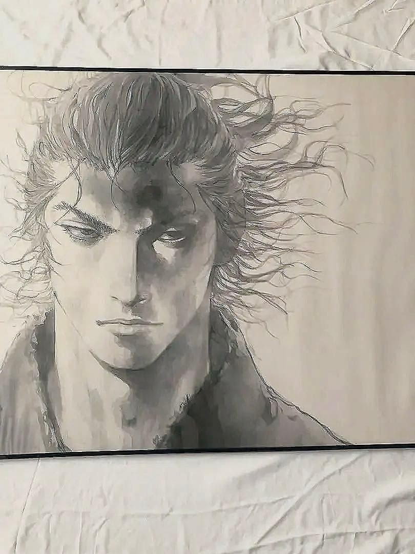 廃盤完売品・2008年製バガボンドVagabond•井上雄彦氏＊特大原画複製額付