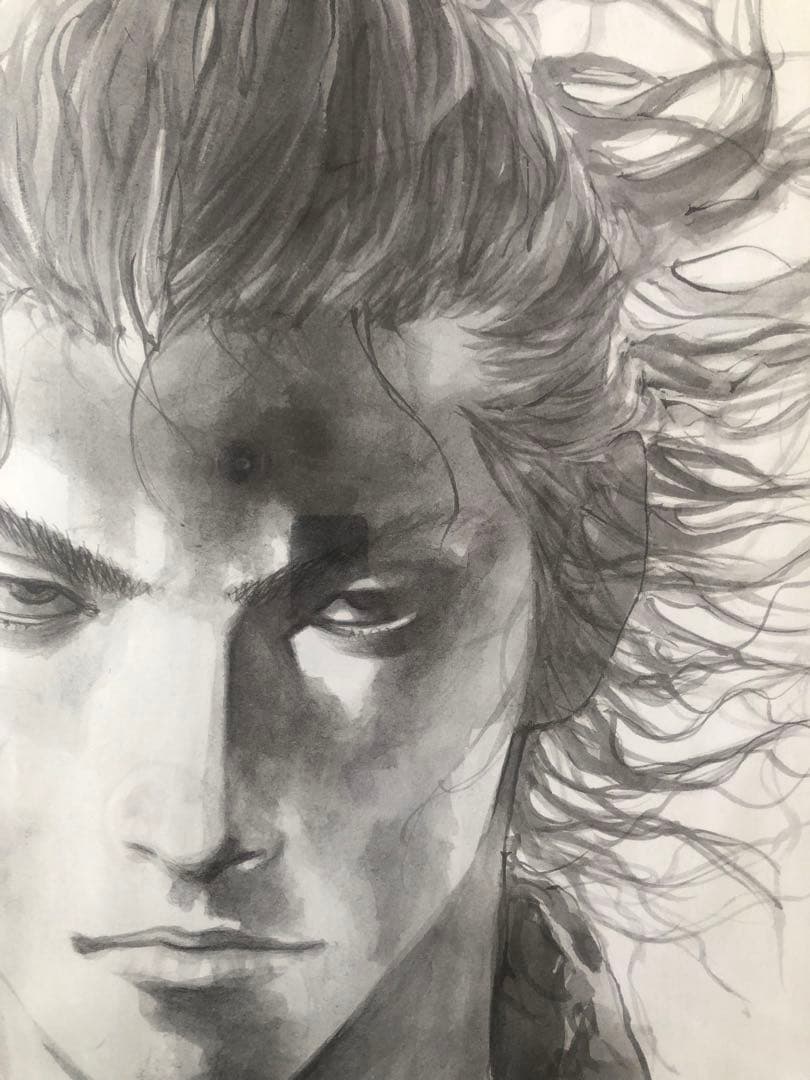 廃盤完売品・2008年製バガボンドVagabond•井上雄彦氏＊特大原画複製額付