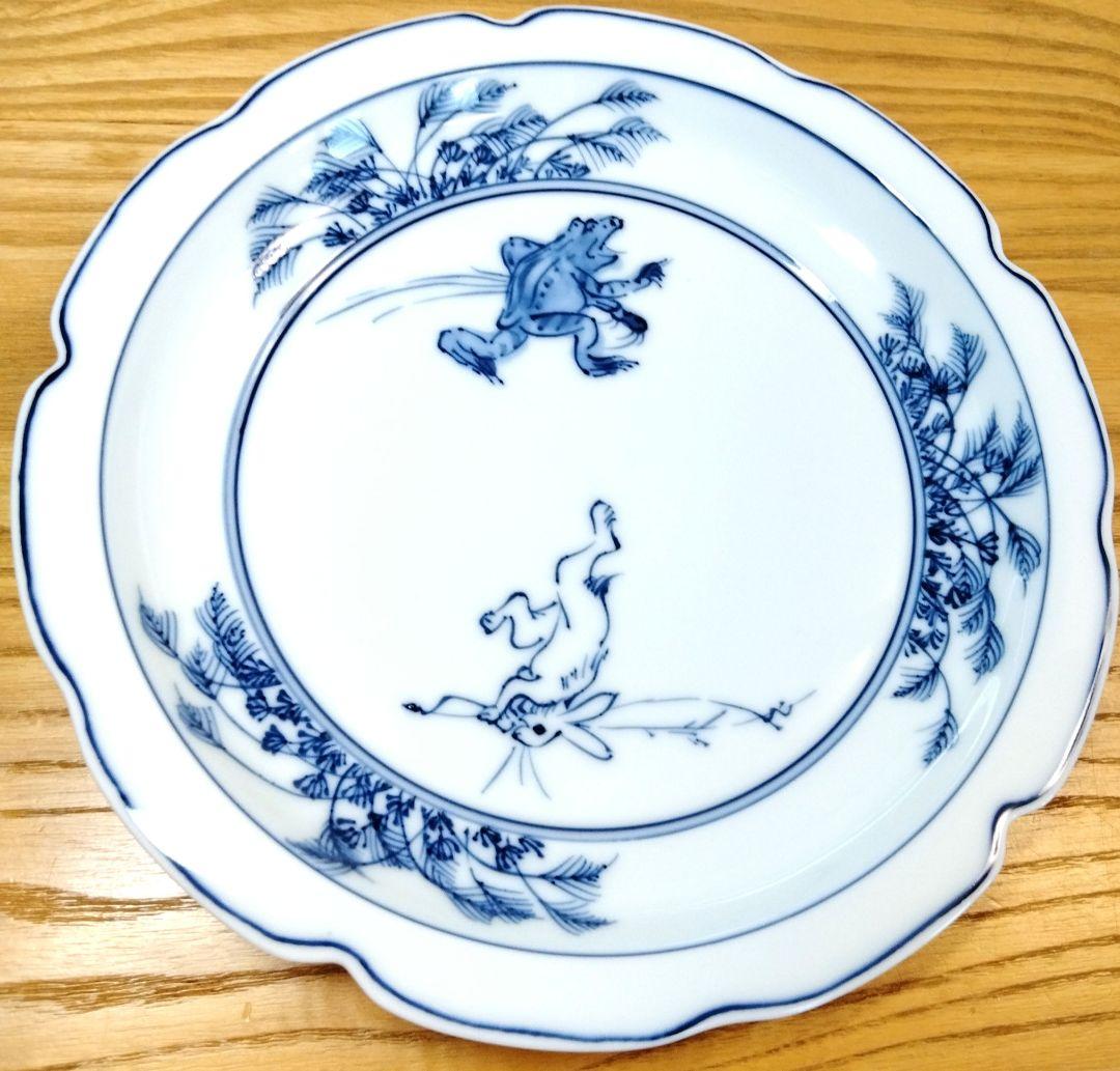 ☆ 平安松泉 清水焼 鳥獣戯画皿