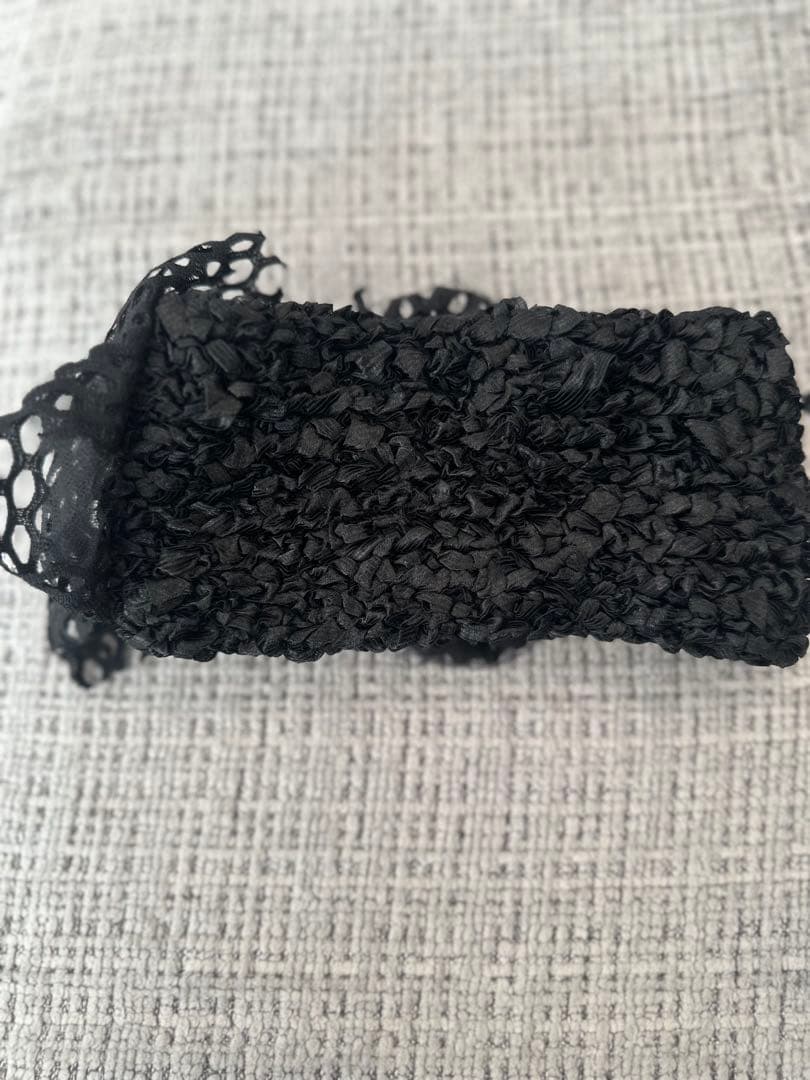 CAALA リボン付き黒ヘアバンド