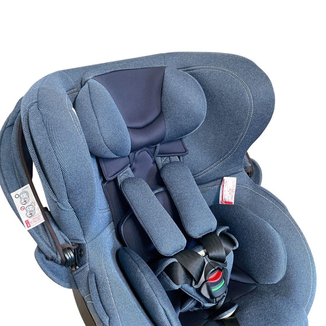 エールべべ　クルット4i Oui デニムブルー　ISOFIX 新生児　カーメイト