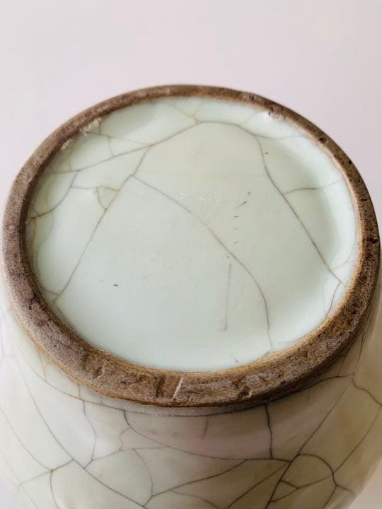 中国清時代青磁壺