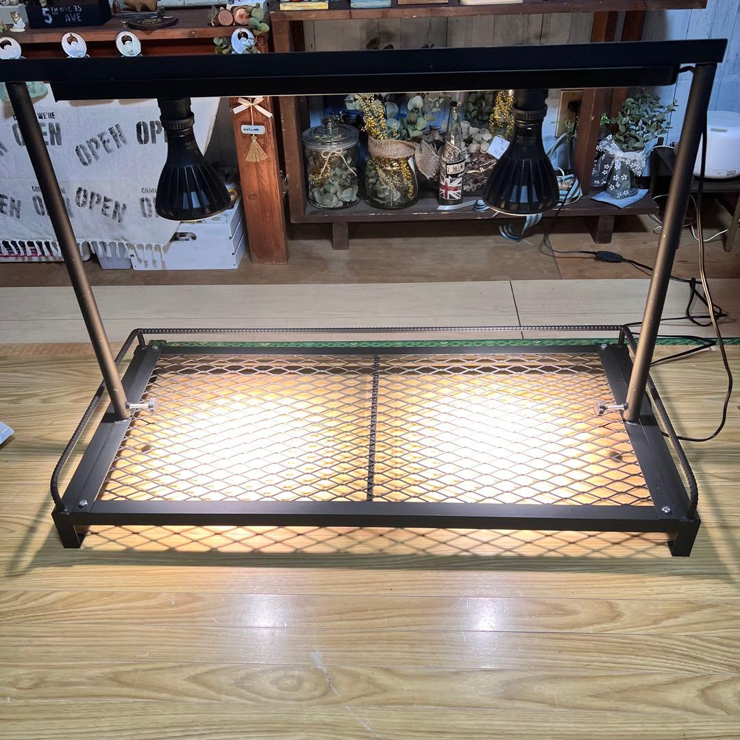 植物棚、高さ調整可能ダクトレール付！アイアンラック　アガベ　アイアンシェルフ