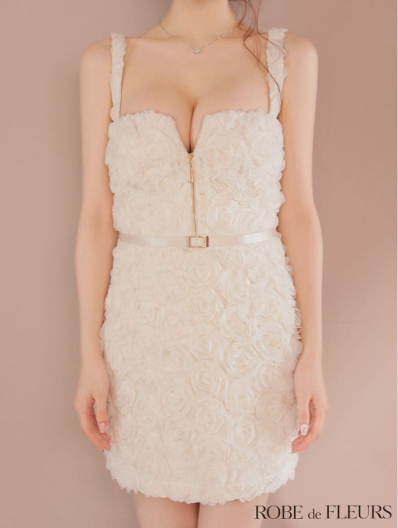 ROBE de FLEURS ローズレースドレス