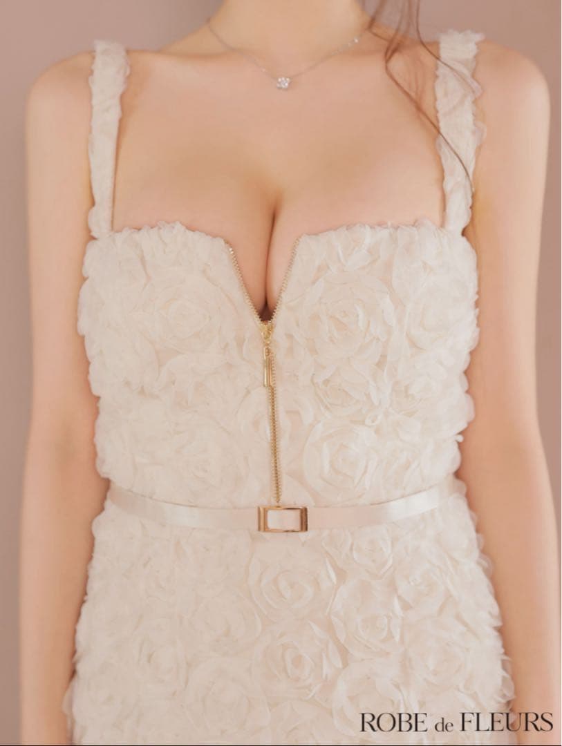 ROBE de FLEURS ローズレースドレス