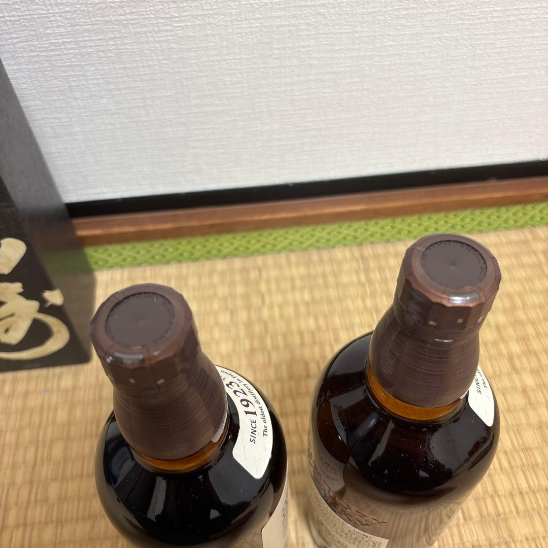 山崎 シングルモルトウイスキー 700ml2本 12年空箱1つ