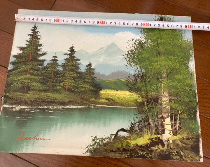 お値下げ　額縁絵画　油絵　風景画　アンティーク