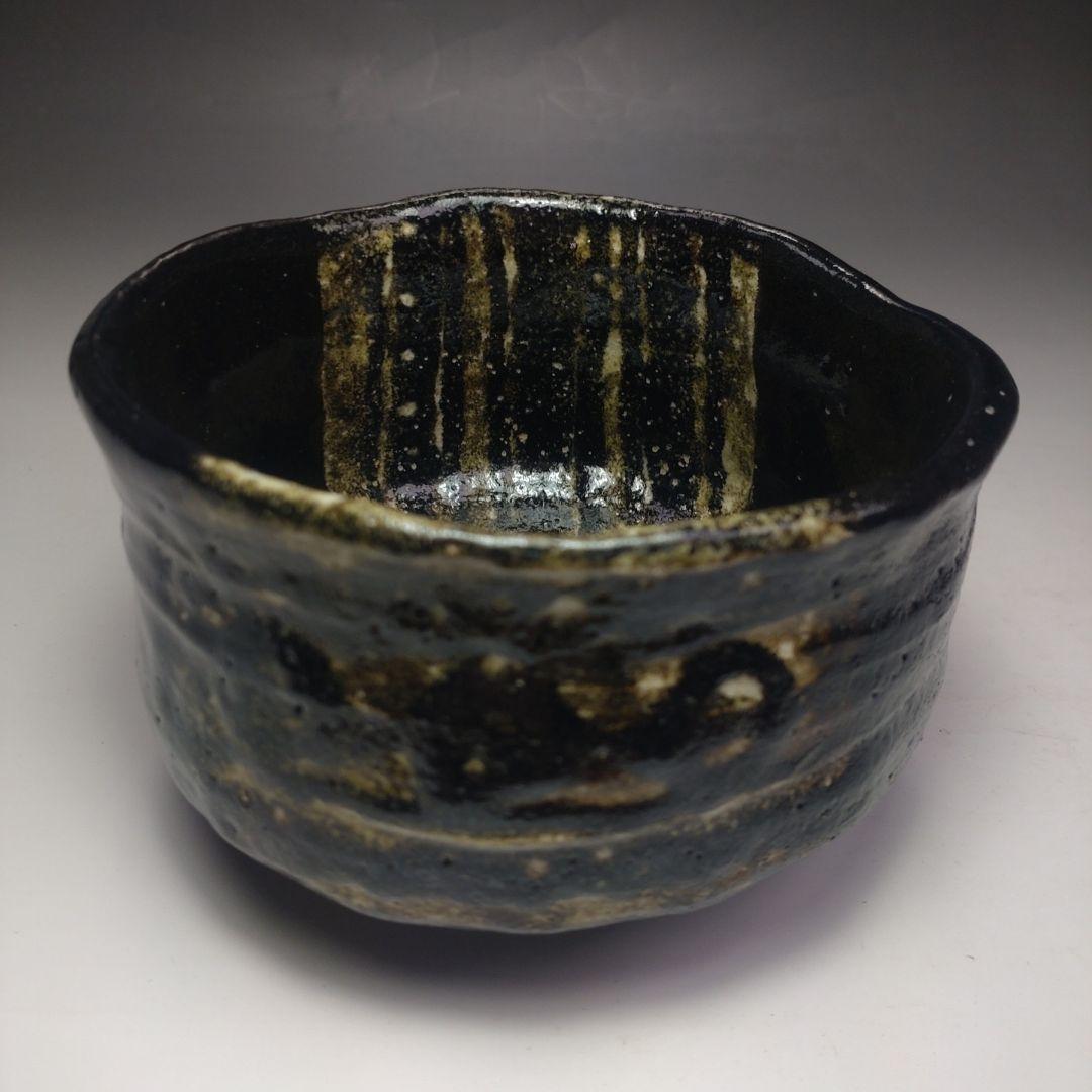 イ106 茶碗『印南窯　井上方竹造』『織部茶碗　小林太玄極箱　銘岩清水』茶道具