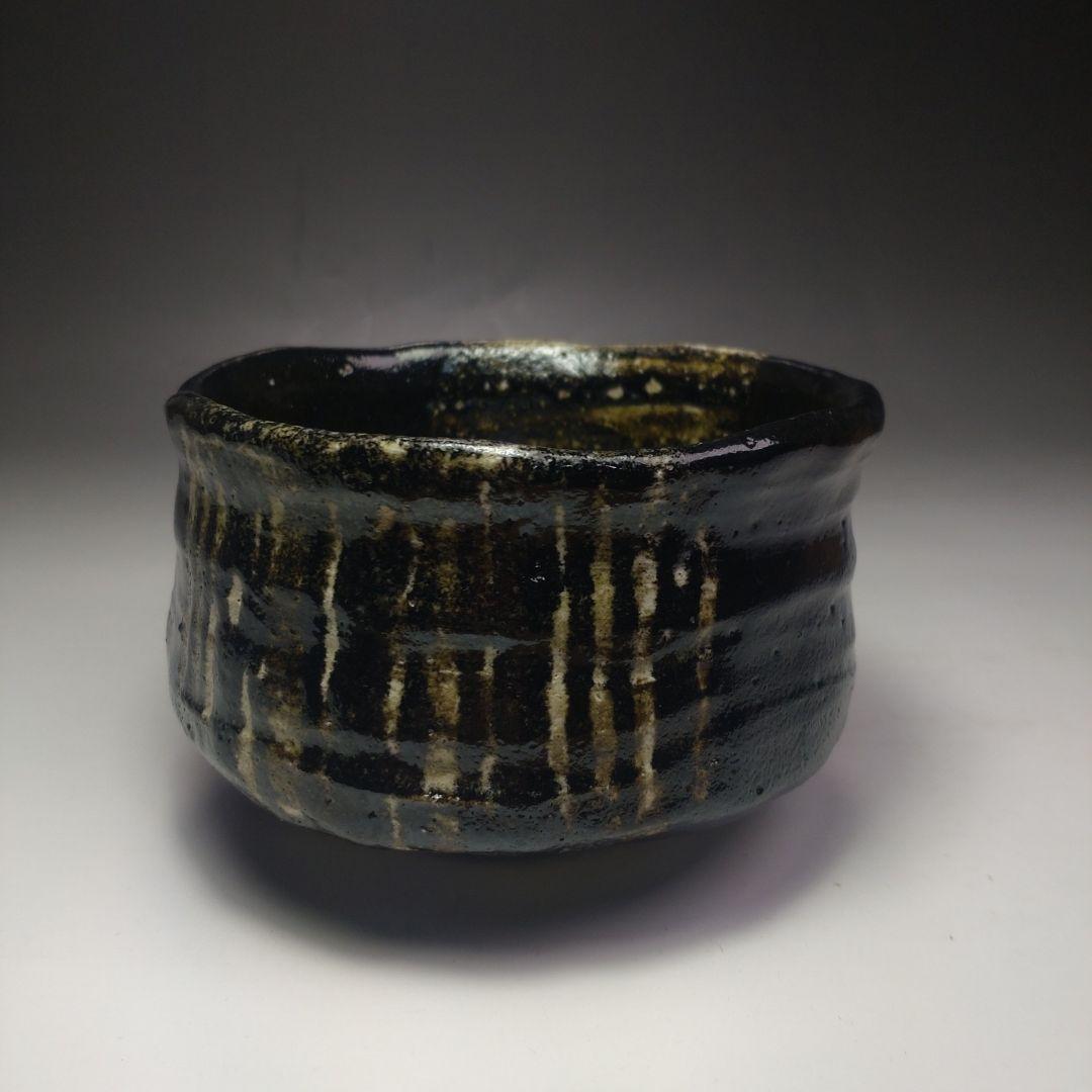 イ106 茶碗『印南窯　井上方竹造』『織部茶碗　小林太玄極箱　銘岩清水』茶道具