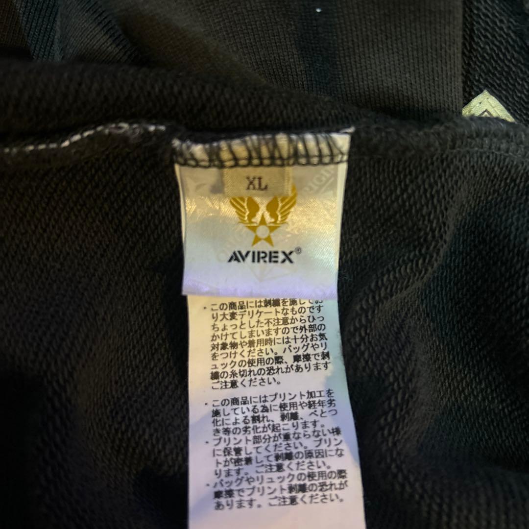 AVIREX 50周年記念 フード付きパーカー ブラック