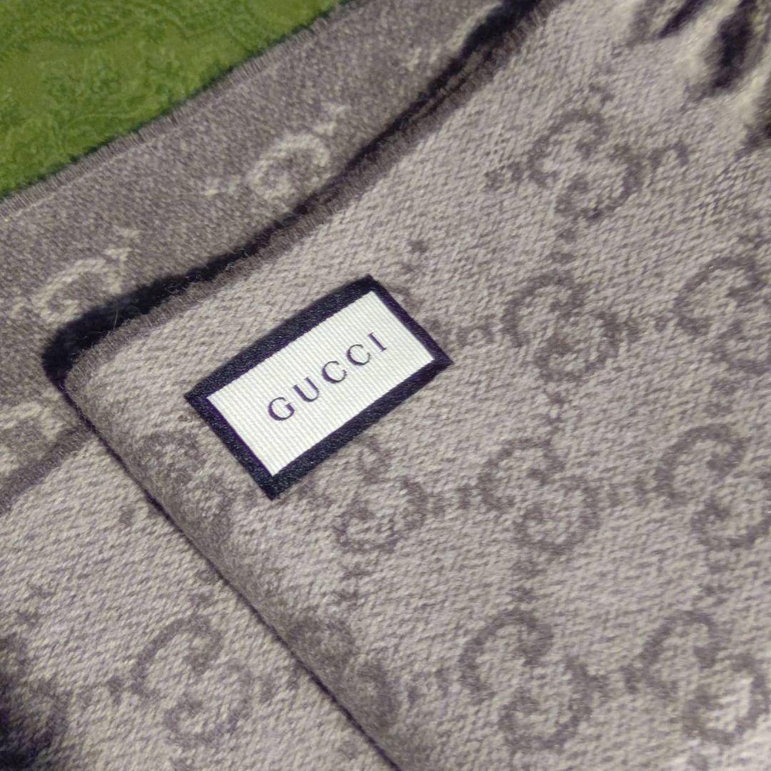 ❤美品箱付き❤GUCCI マフラー ショール スカーフ❤最高級カシミア❤ベージュ