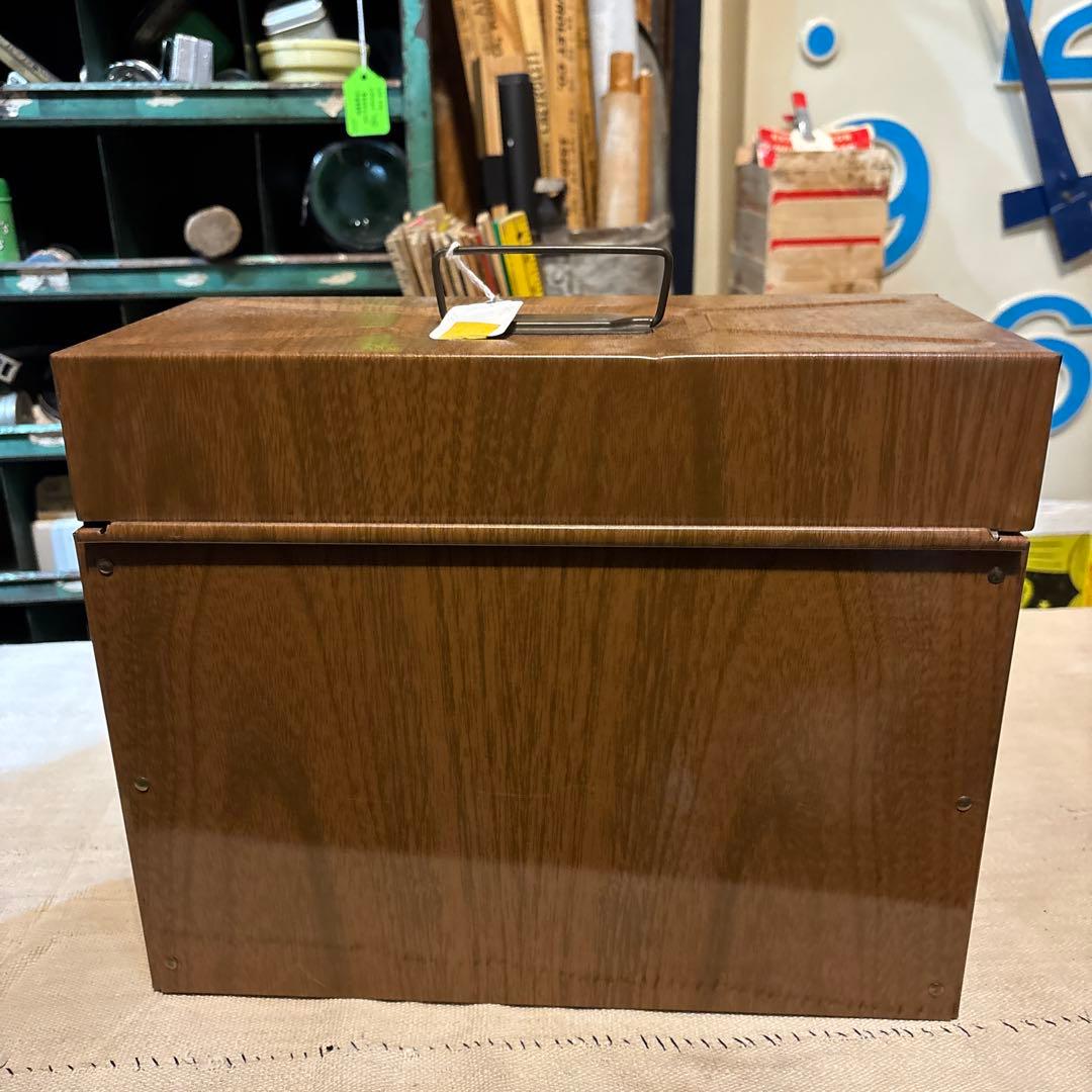 USA VINTAGE L FILEBOX 収納ケース鍵付き PORTA