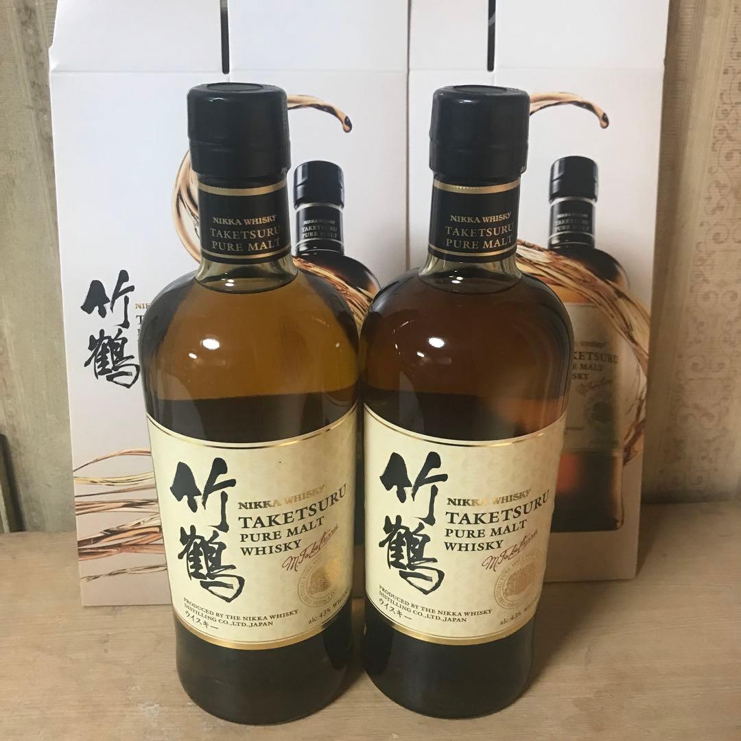 竹鶴 TAKETSURU ピュアモルトウイスキー 2本セット