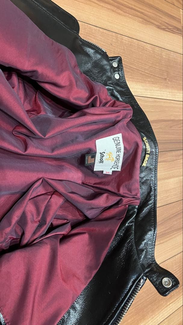 schott 641xxh 34 ホースハイド レザーシングルライダース