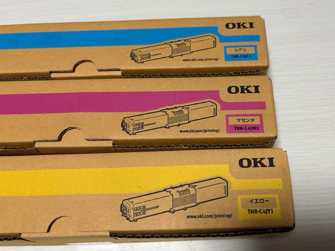 新品OKI TNR-C4J トナーカートリッジ シアン・マゼンタ・イエロー