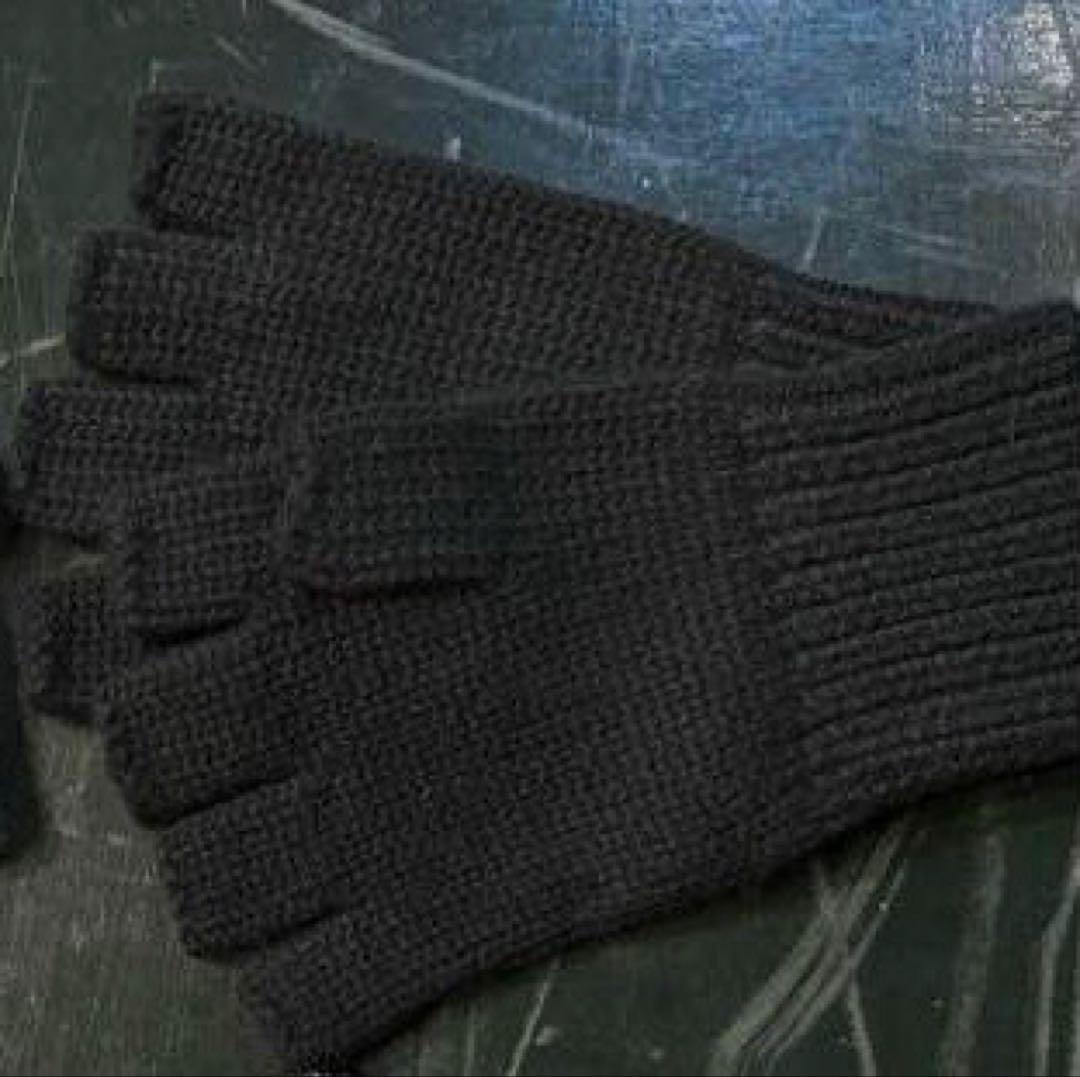 【PICEA（ピセア）】手袋 カシミア ブラック