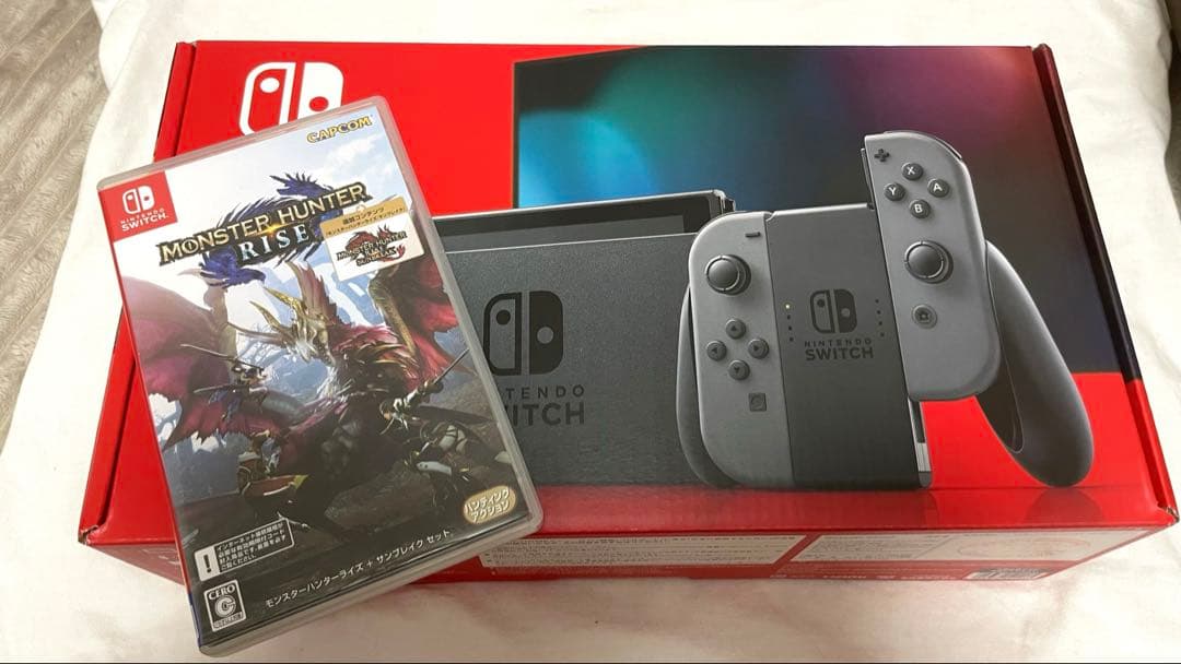 Nintendo Switch グレー モンスターハンターライズ付き
