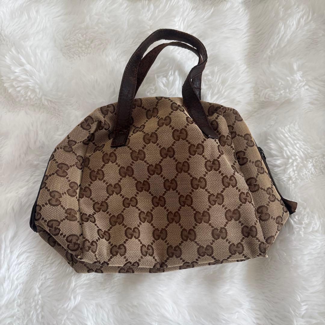 GUCCI ハンドバッグ ベージュ ブラウン