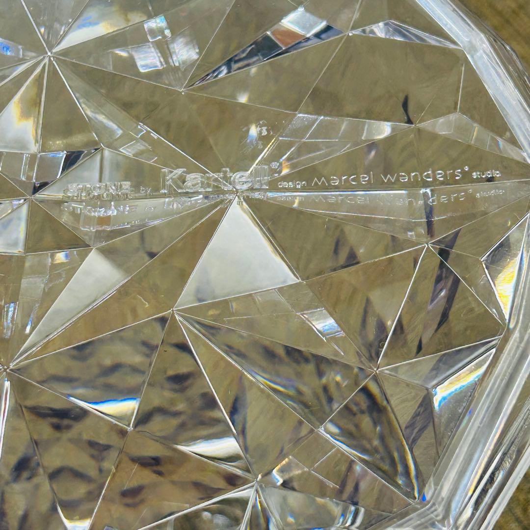 【良好】Kartell カルテル STONE ストーン スツール クリスタル①