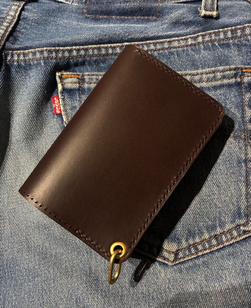 トラッカーウォレット　ミドル　イタリアンレザー　ブルガロ　アポロコンチョ