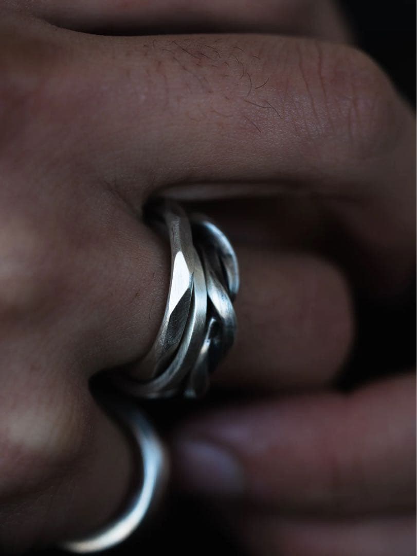 PRY Double Crafted Edge Ring 19号 シルバー925