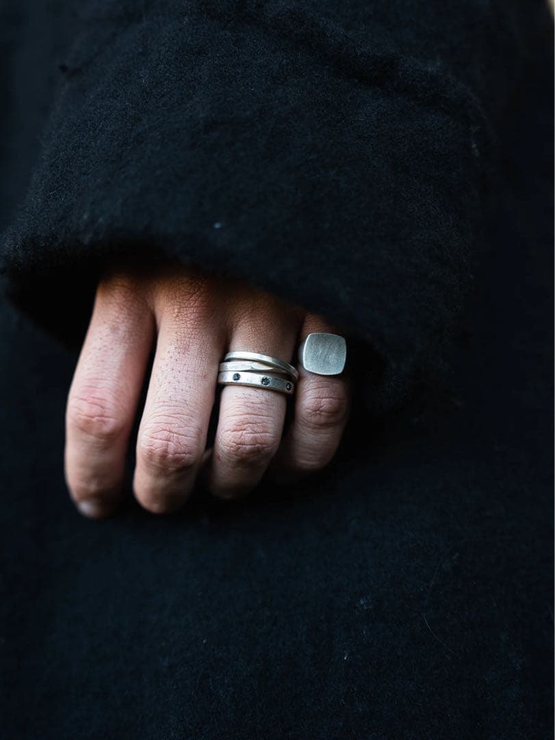 PRY Double Crafted Edge Ring 19号 シルバー925