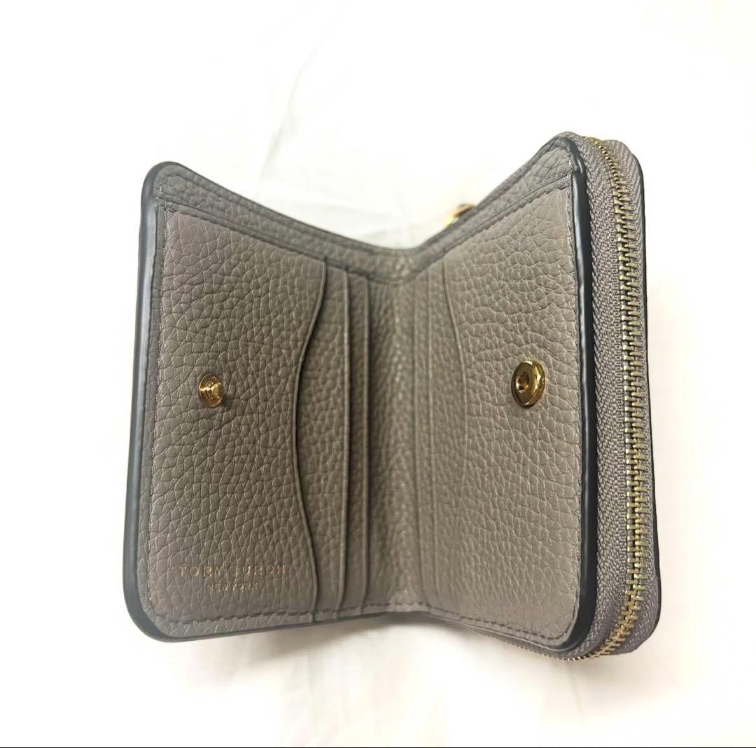 【お値下げしました！】TORY BURCH グレー 二つ折り財布