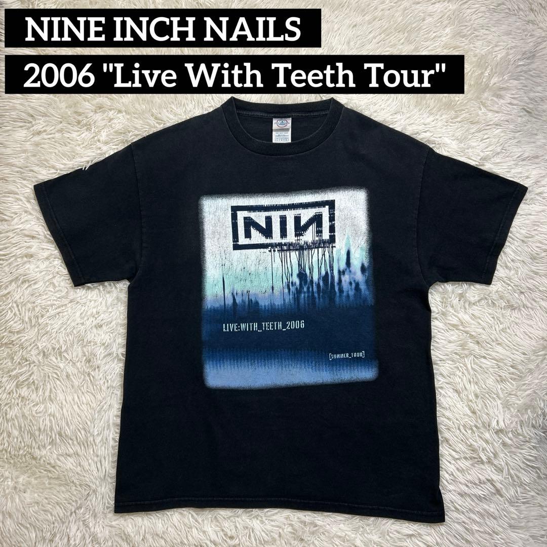 00s NINE INCH NAILS with teeth Tシャツ L