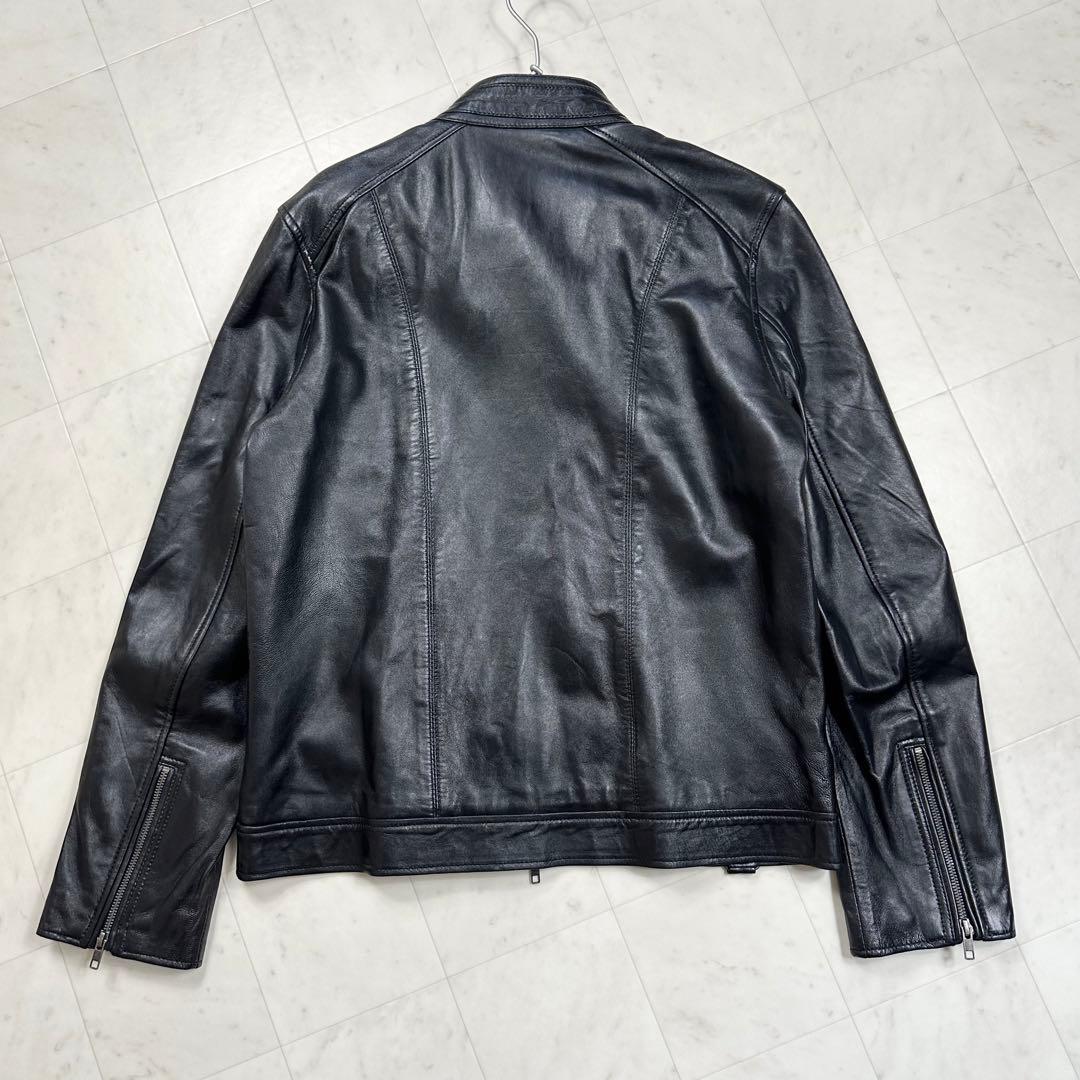 〈美品〉Liugoo Leathers【LL】シングルライダースジャケット 黒