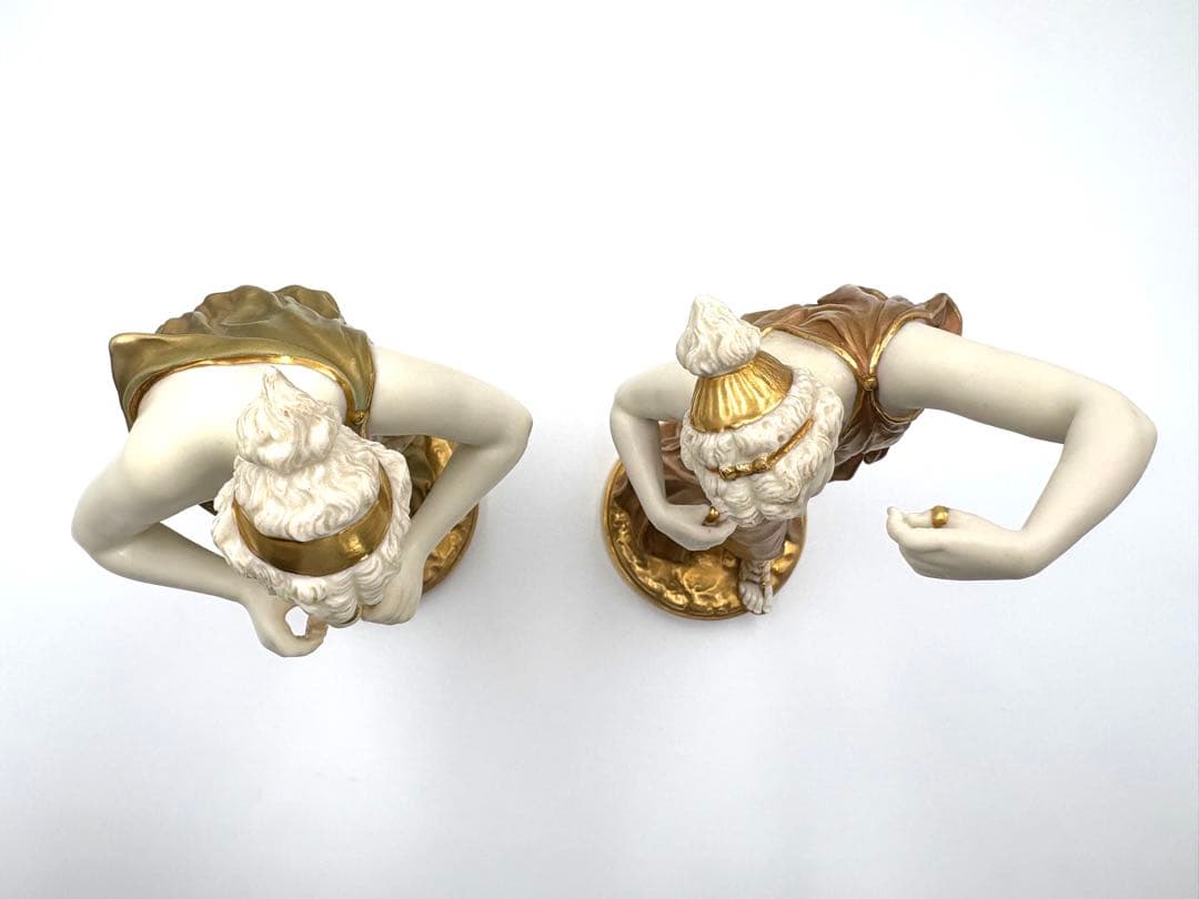 Worcesterロイヤルウースター1827 1828フィギュリン2体