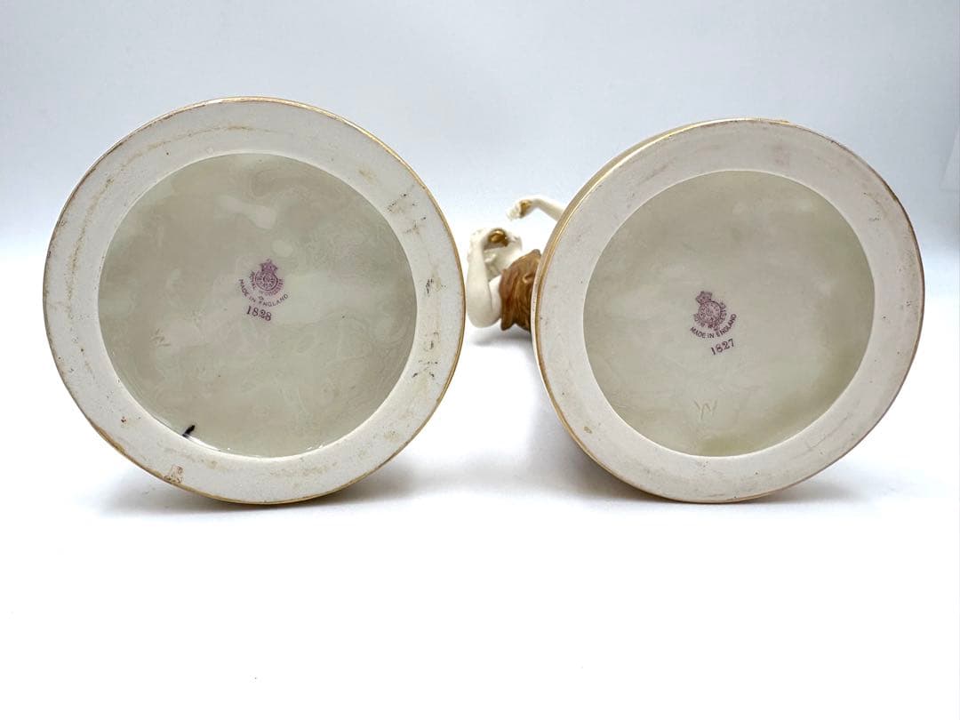 Worcesterロイヤルウースター1827 1828フィギュリン2体