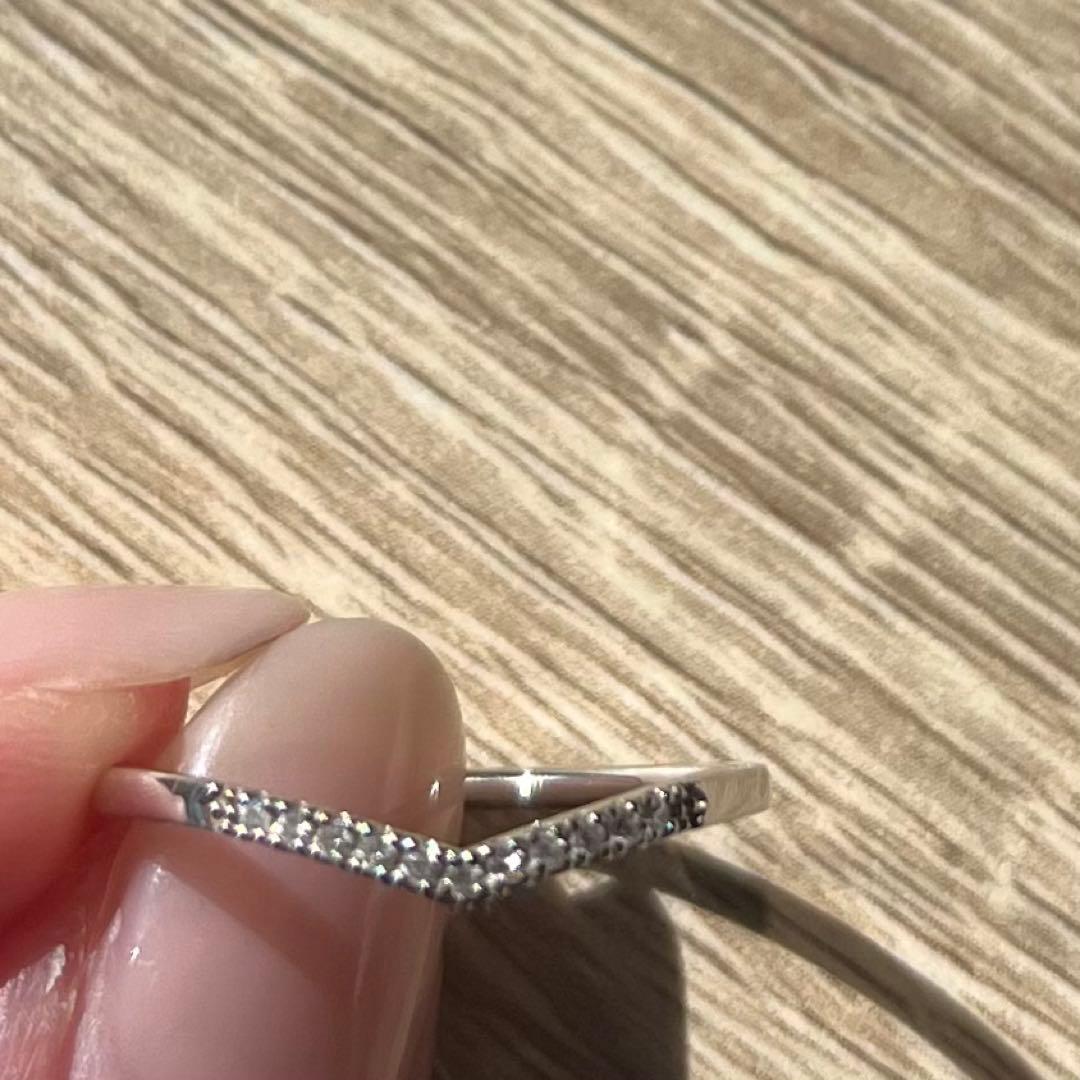 【starjewelry】WISHBONE V RING(Pt950)
