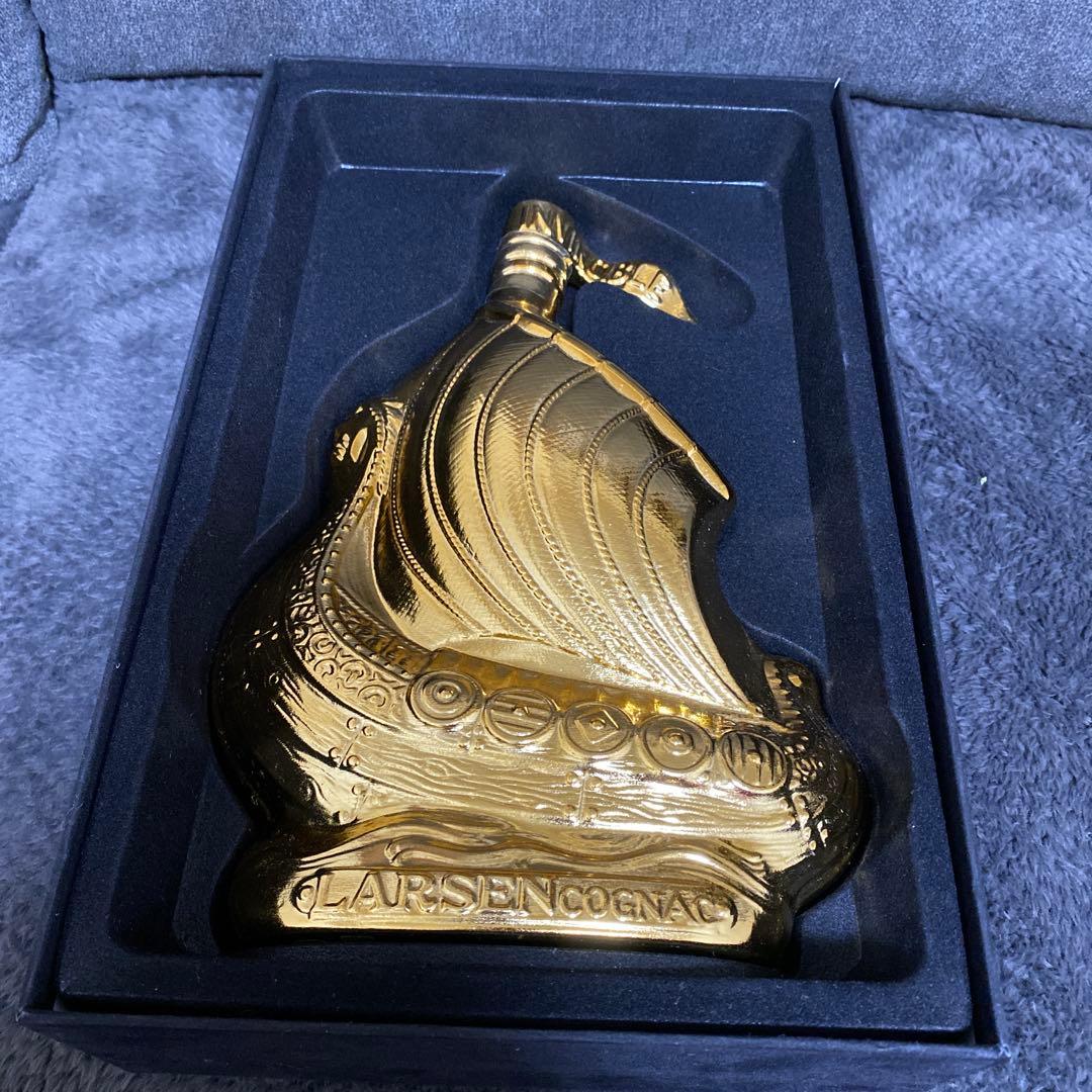 larsen コニャック ヴァイキングシップ　箱付き　ラーセン　ゴールド