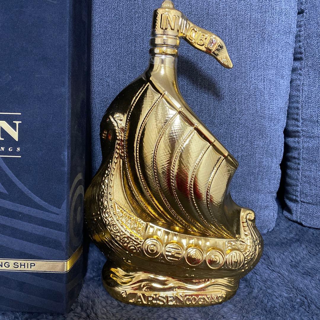 larsen コニャック ヴァイキングシップ　箱付き　ラーセン　ゴールド