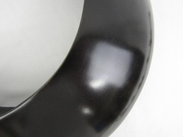 Y5-0926 高岡銅器 鋳銅製 吊花生 三日月 尺0 33ｃｍ 三猿吊金具付