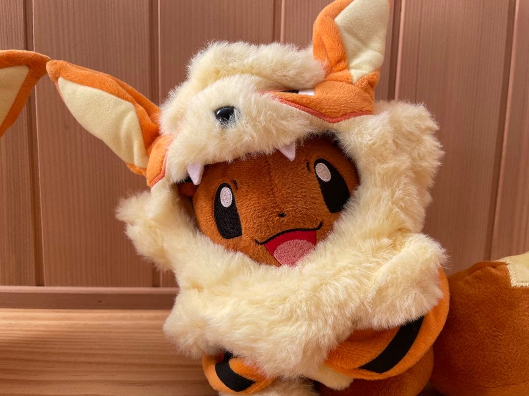 【希少】ポケセン沖縄限定 ウインディポンチョのイーブイ ぬいぐるみ 2体タグ付き