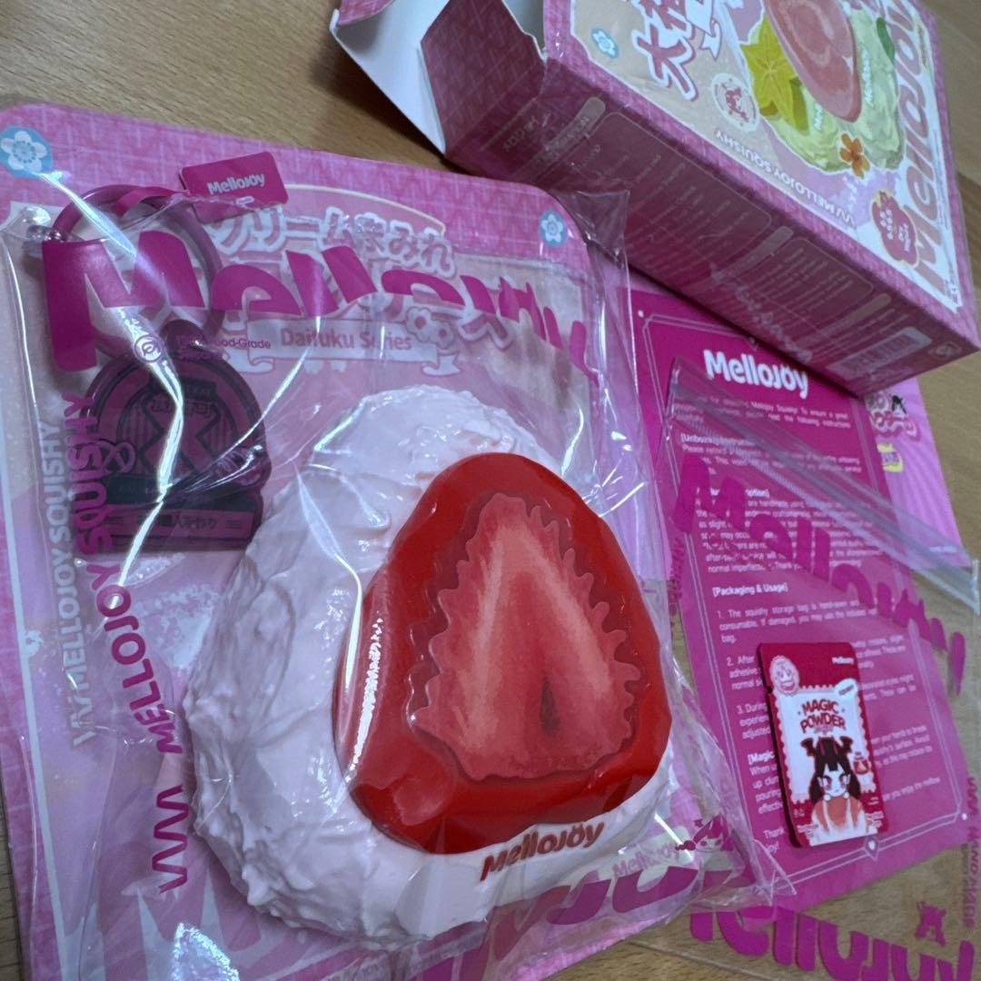 Mellojoy メロジョイ 大福シリーズ いちご スクイーズ