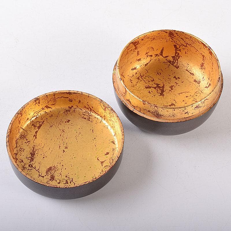 茶道具　漆塗　銀溜銀いぶし内金箔　棗　在銘　共箱　V　7353