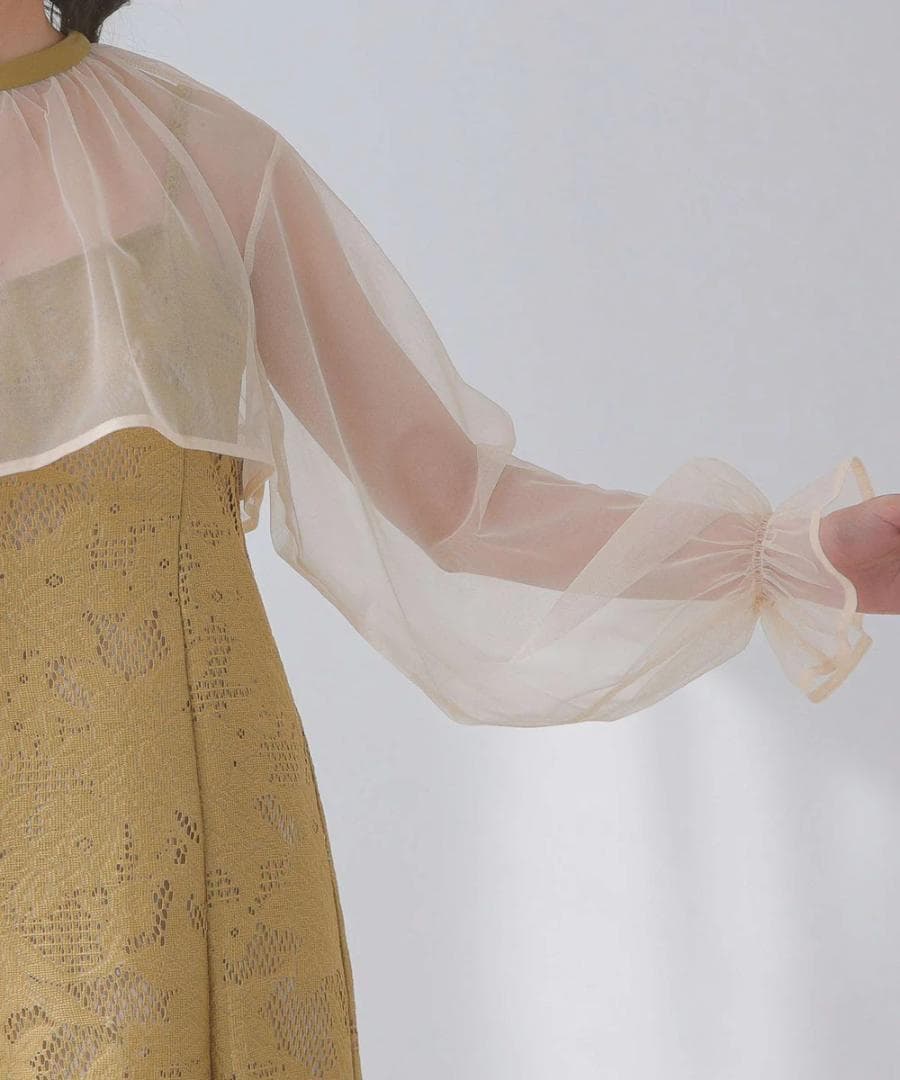 美品 kana カナ チュールボレロセット 結婚式 パーティー L大きいゆったり