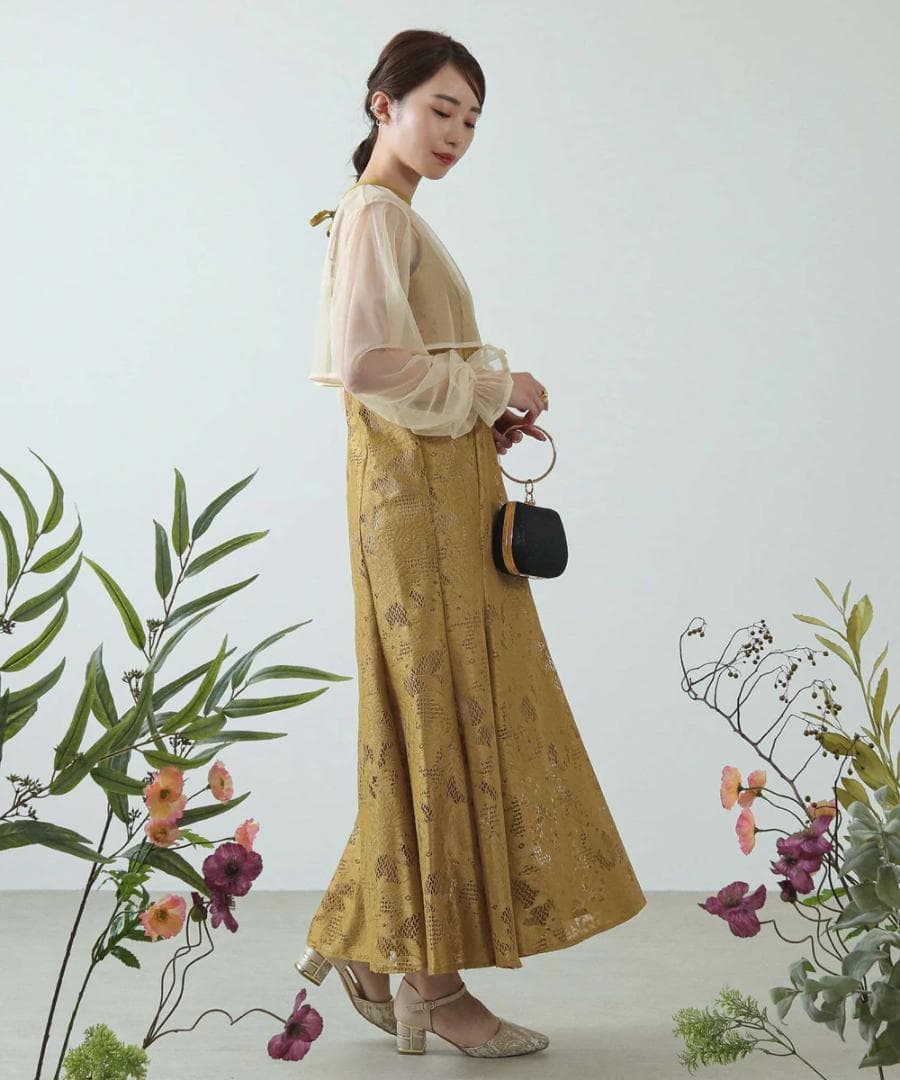 美品 kana カナ チュールボレロセット 結婚式 パーティー L大きいゆったり