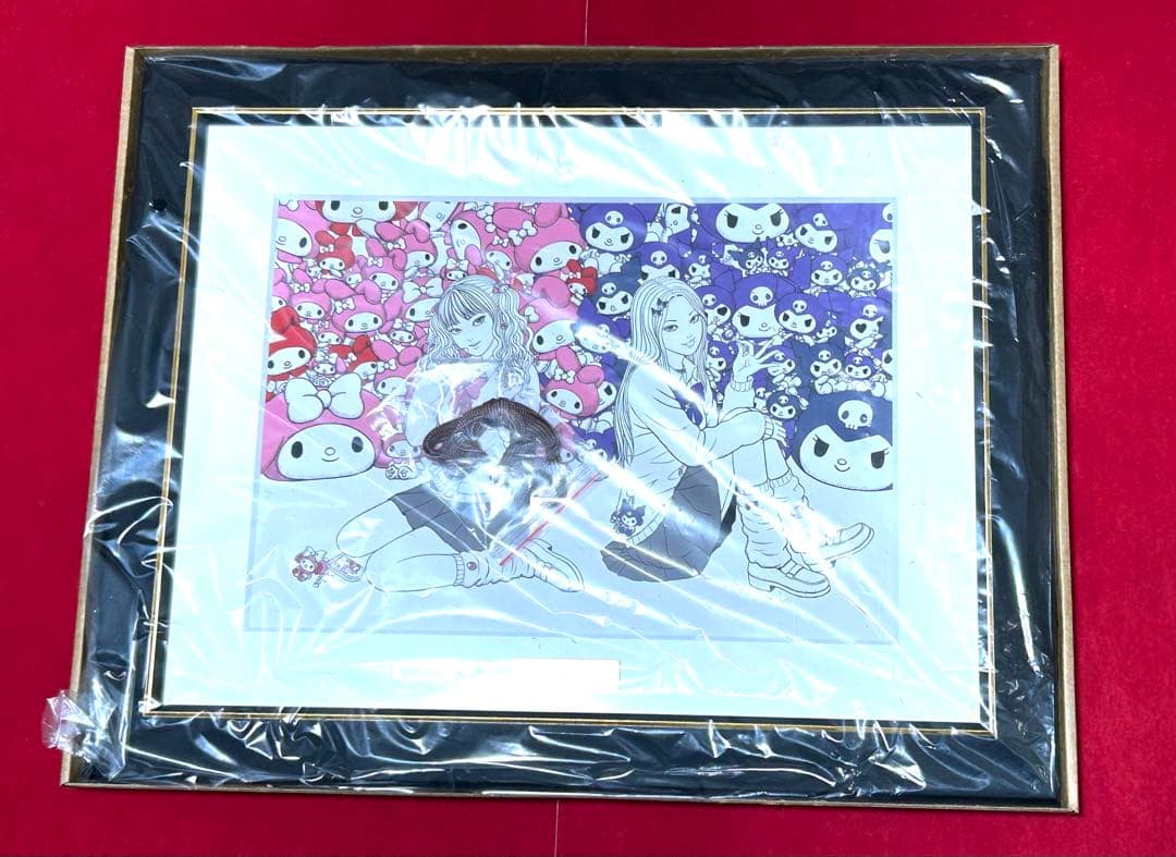 複製原画 ギャル富江 ×マイメロディ＆クロミ 伊藤潤二×サンリオキャラクターズ