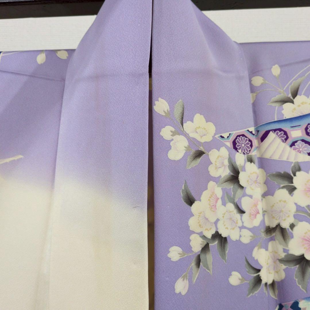 振袖 羽ばたく鳥 華やか 素敵なデザイン 着物 正絹 T-8355