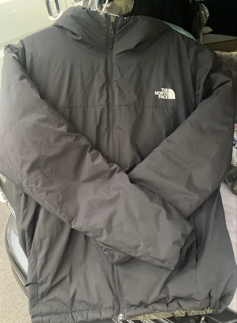 【カカオ】ノースフェイス リバーシブルジャケット ブラック オリーブ