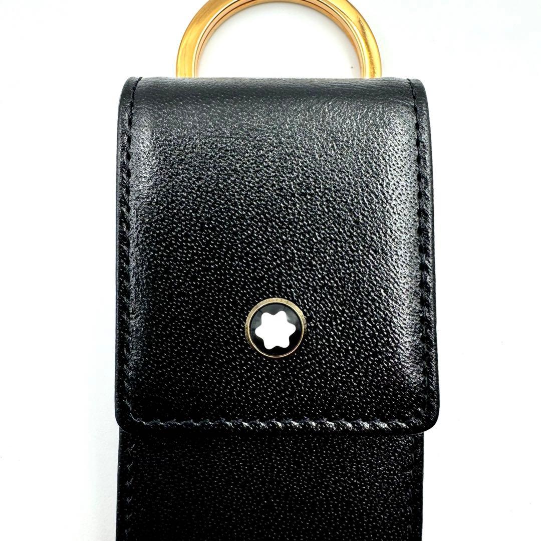 極美品✨MONTBLANC モンブラン　キーリング　ケース付き　レザー