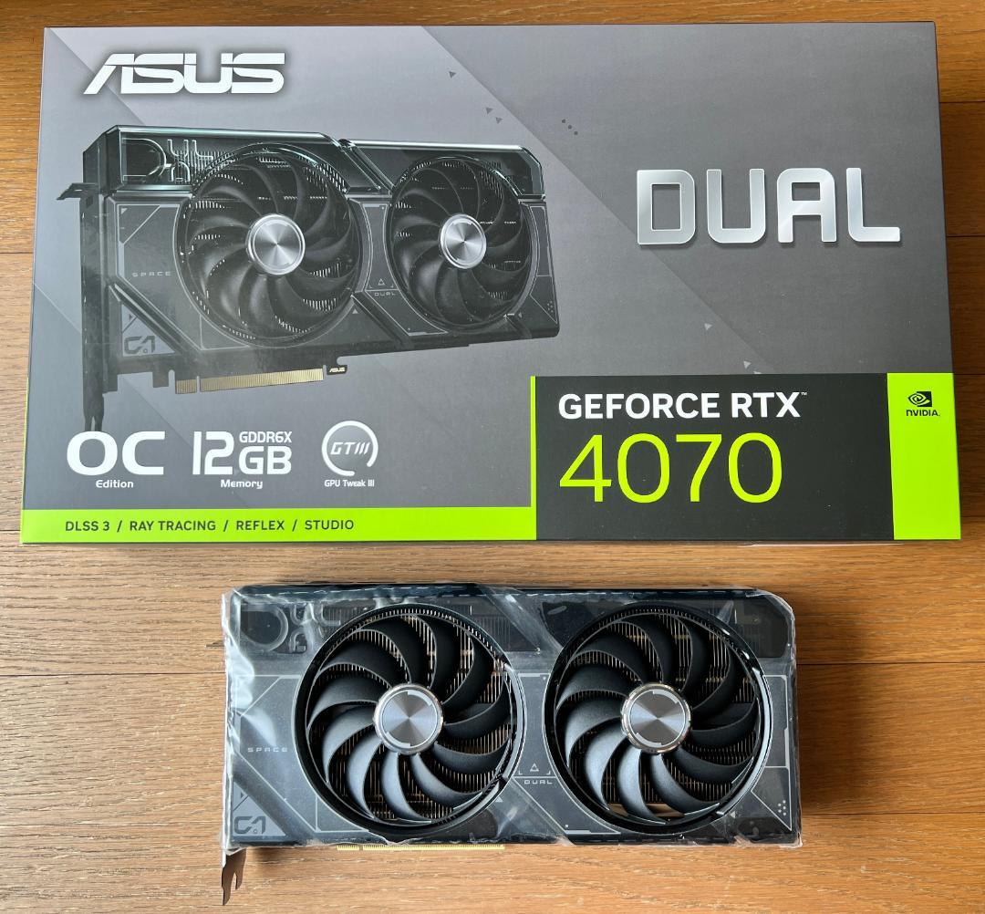 グラフィックボード・グラボ・ビデオカード ASUS RTX 4070 12GB DUAL-RTX4070-O12G OC