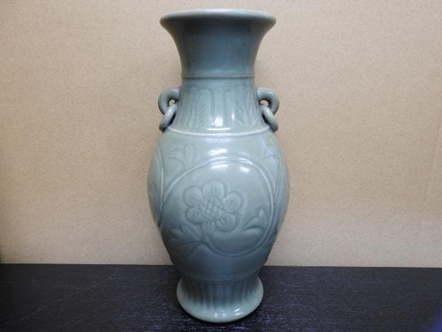 天龍寺青磁花器　保存箱　MA１６５