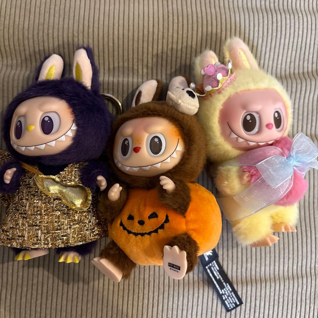 labubu ぬいぐるみ　3点セット
