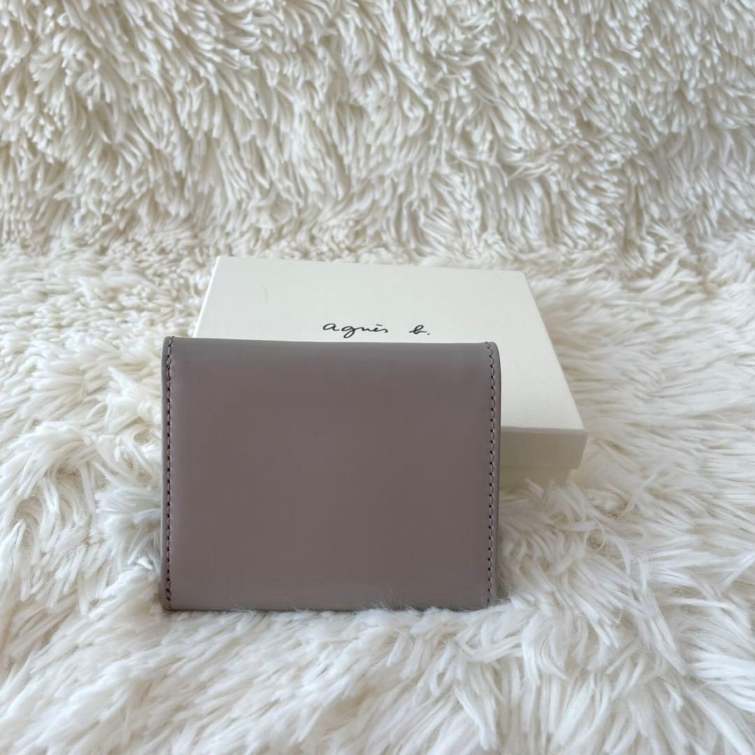 【新品未使用】アニエスベー ミニウォレット グレー