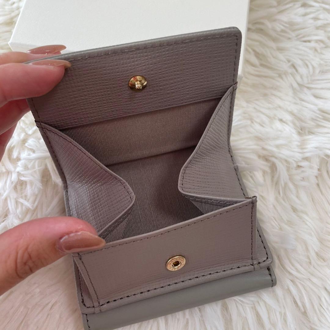 【新品未使用】アニエスベー ミニウォレット グレー