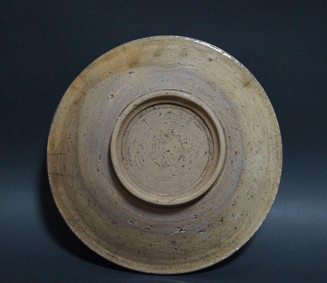 茶道具 古陶磁 古瀬戸灰釉平碗 共箱